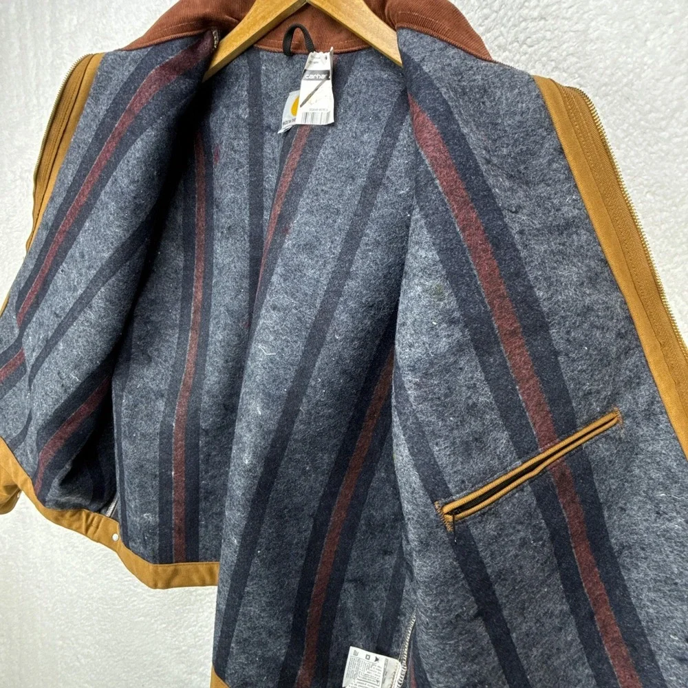 Carhartt Detroit Jacket Blanket Lined Mens 3XL J001 BRN Brown NWT NOS - Picture 15 of 15